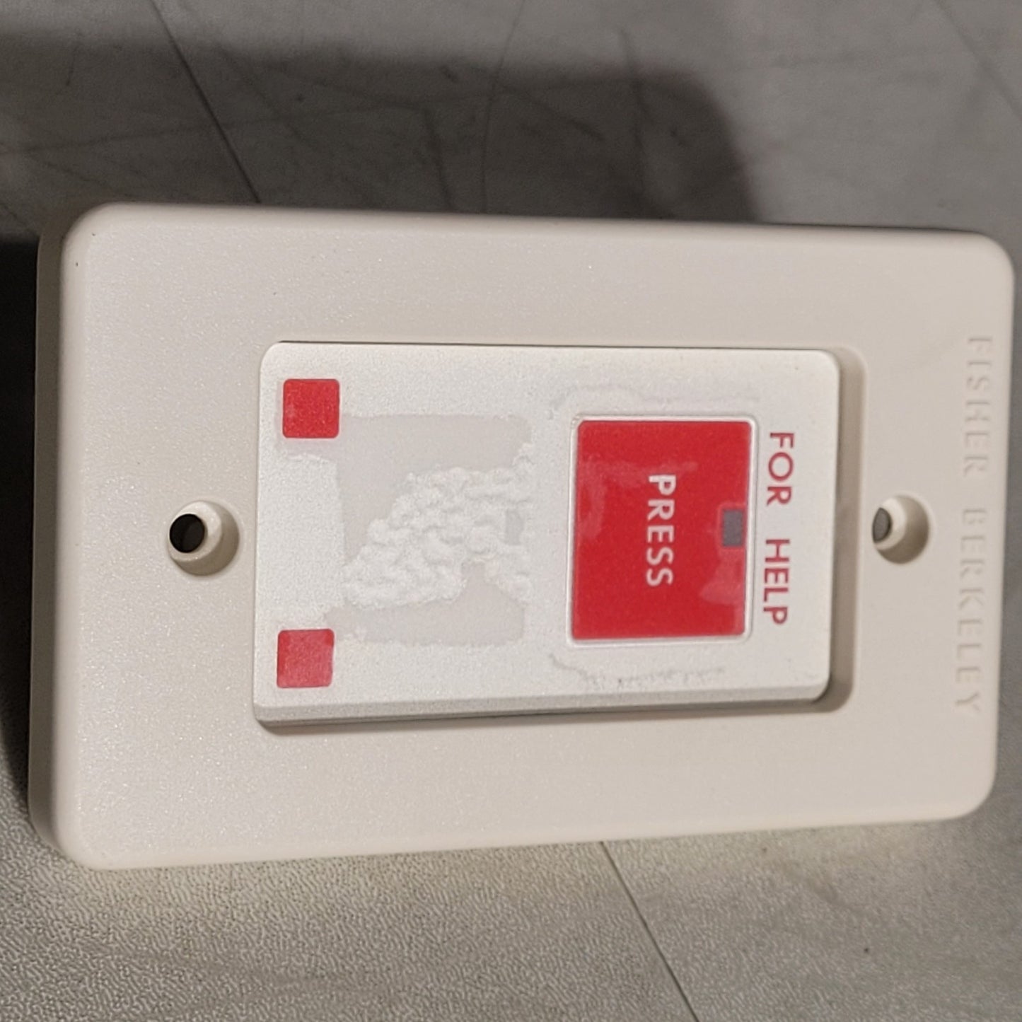 Fisher Berkeley HTS-21 Hospital Red Code Press Signaling Button B09017-03 Rev E