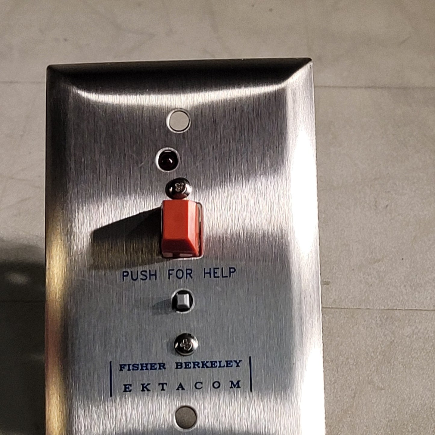 Ektacom HTS-1 Push To Call Nurse Switch B02756-04 Rev B Fisher Berkeley
