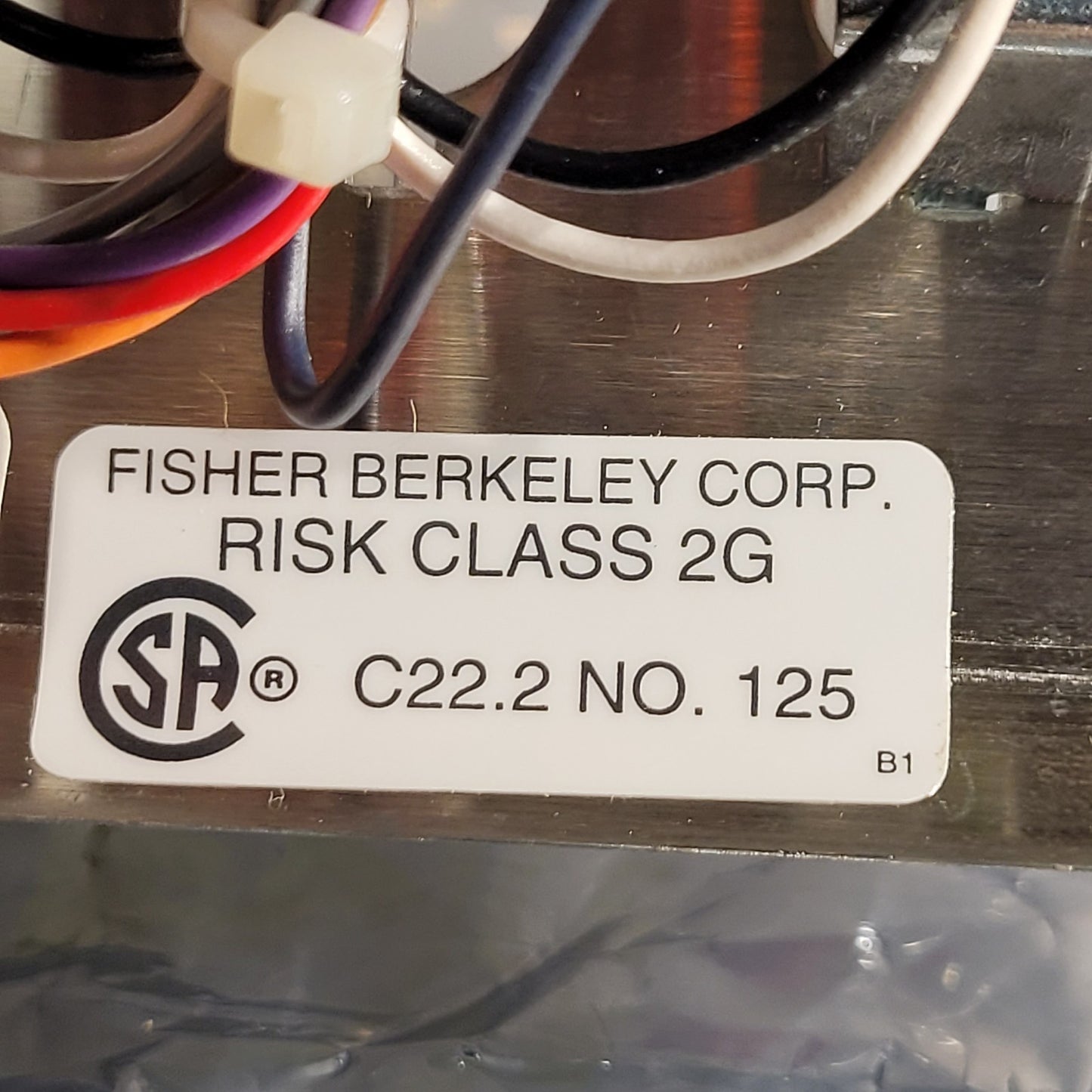 Fisher Berkeley HZO-20 2 Light Call Light B02766-21 Red and White Light