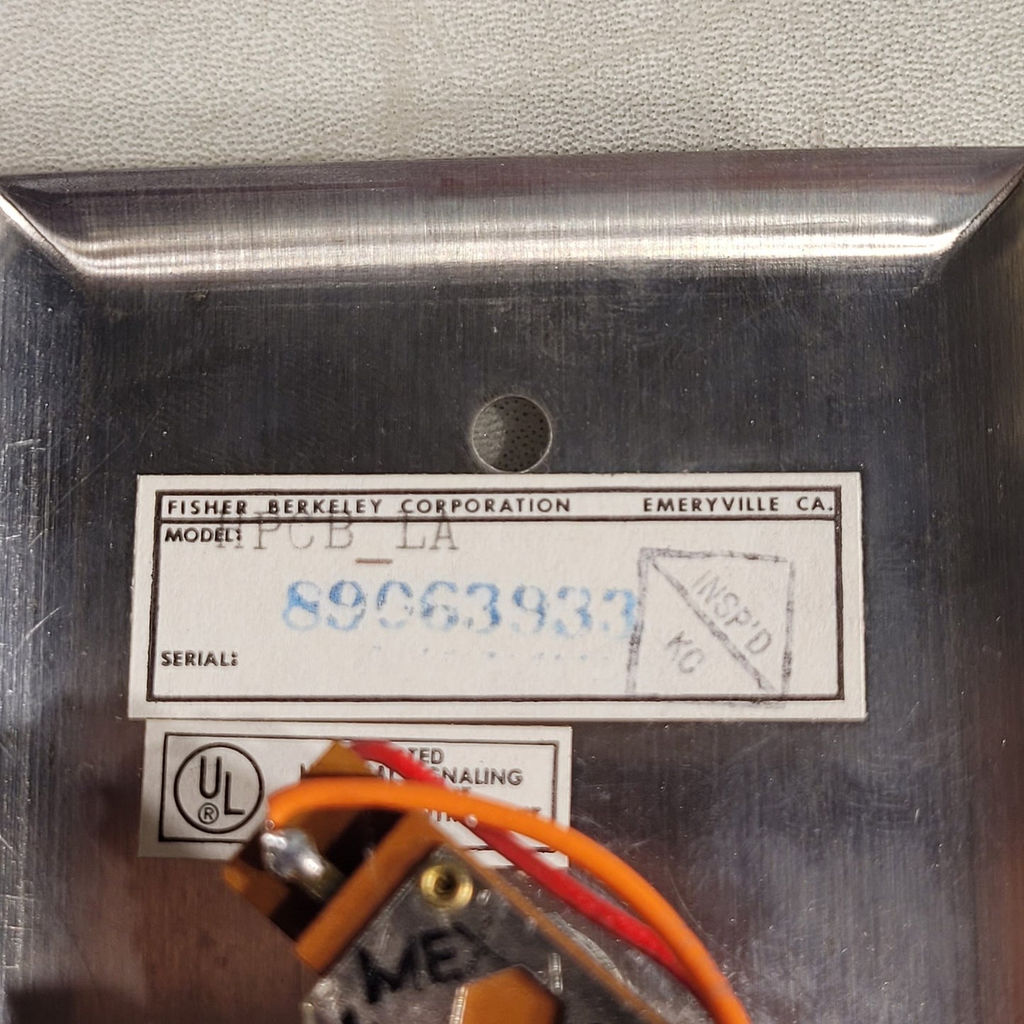 Ektacom HPCB-LA Hospital Alarm Sign Rest Arm Key Controlled Lock