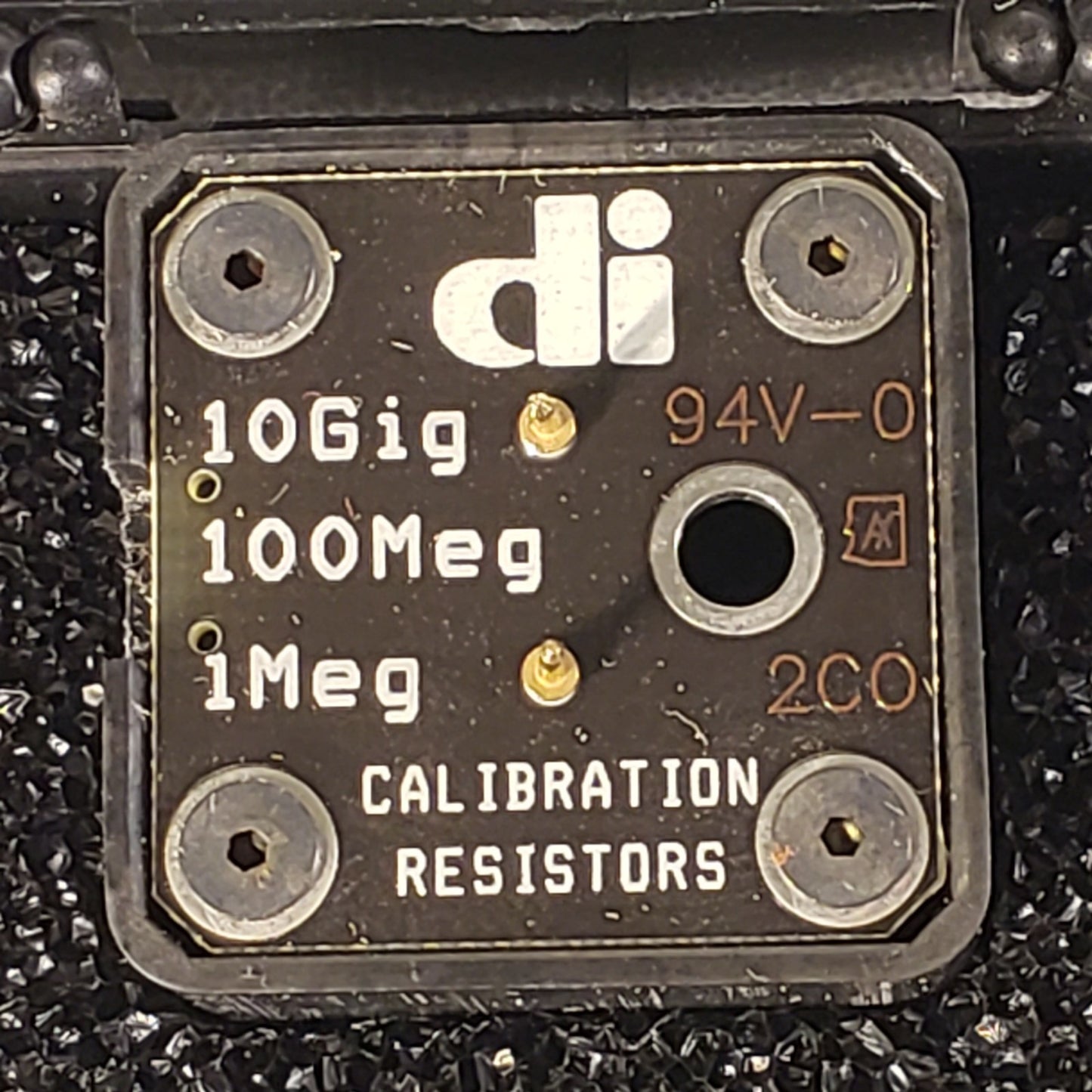 di Veeco Bruker 840-009-603 Calibration Resistors 10 Gig = 7 Gig 100 meg 1 meg