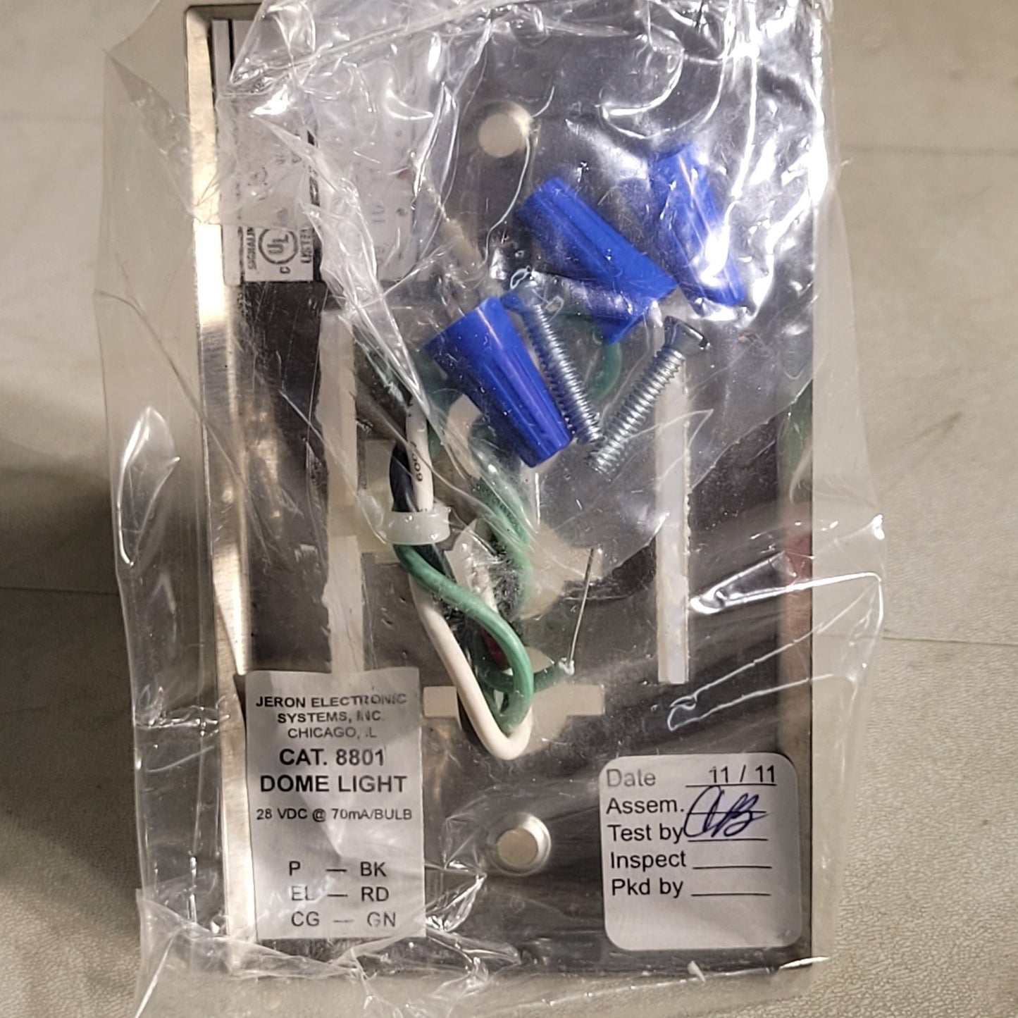 Jeron 8801 Dome Call Light Red Light Single Bulb Illuminator