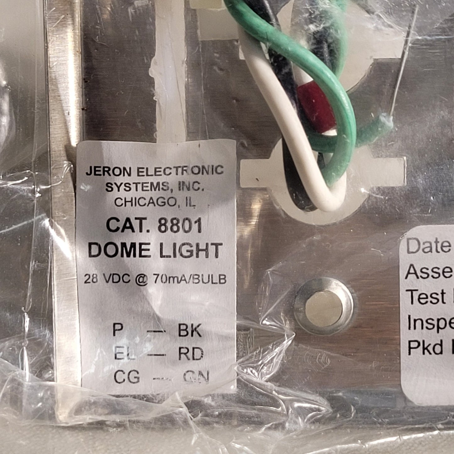 Jeron 8801 Dome Call Light Red Light Single Bulb Illuminator