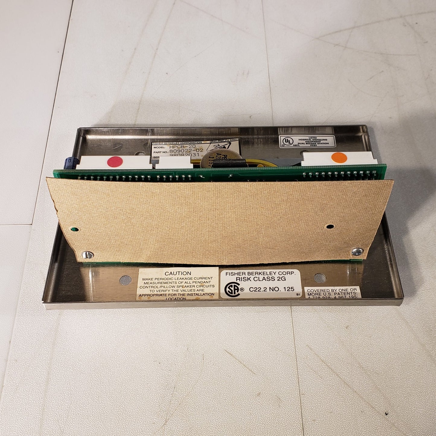 Ektacom HPCB-20-COSC Patient Bedside Station HB Series Stainless Steel B09022-02