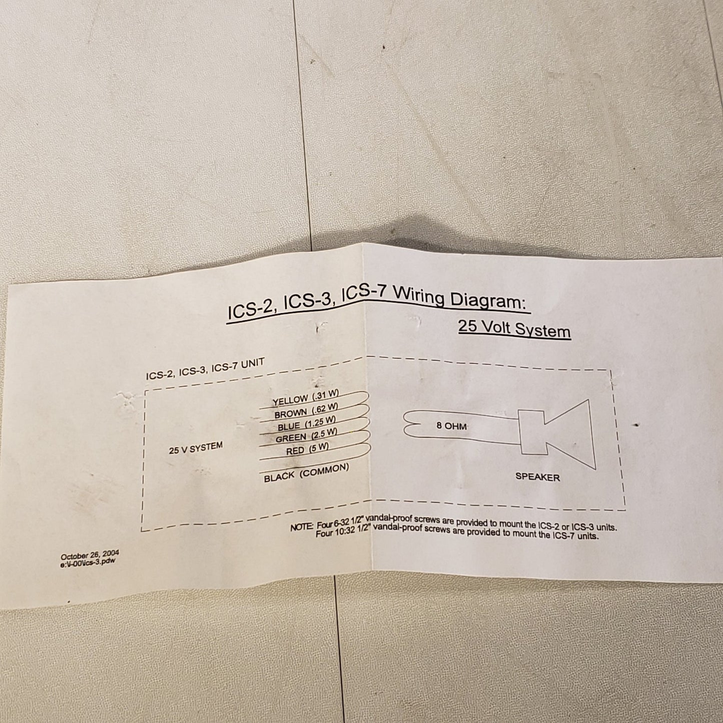 Telecor ICS-3A School Intercom Station Speaker Microphone
