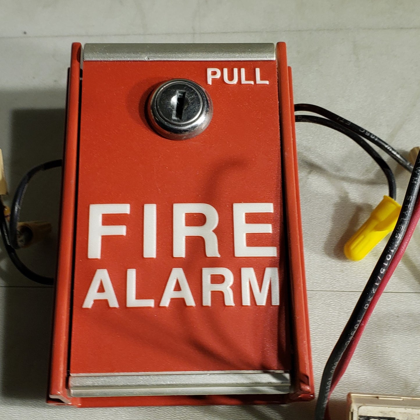 FCI MS-6 Fire Alarm Pull Station Box with FCI AMM-2 Monitor Module