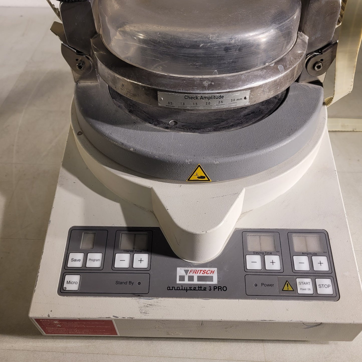 Fritsch Analysette 3 PRO Vibratory Sieve Shaker FOR PARTS