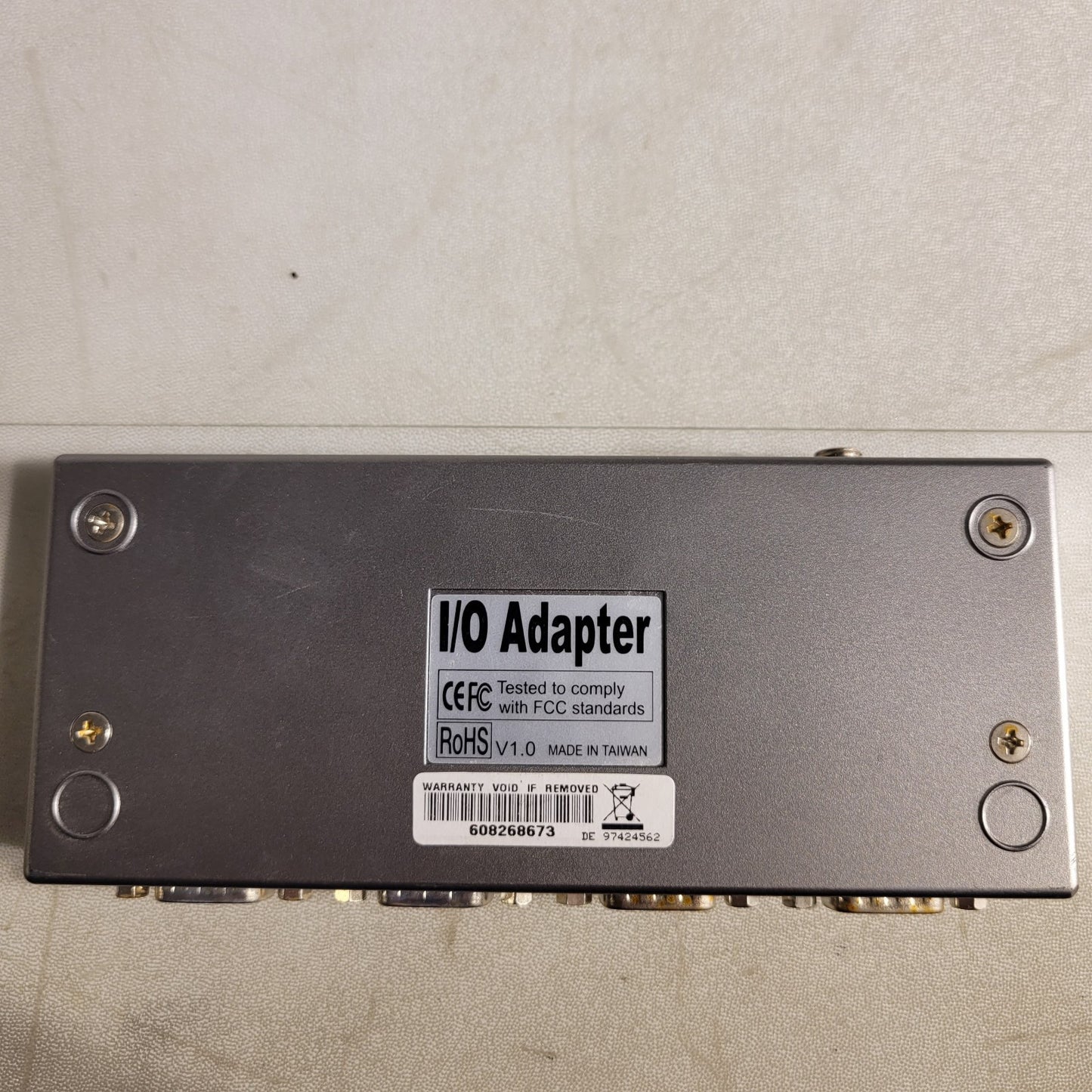 EXSYS USB-to-Serial Adapter Converter 4-port RS232 USB-B 2.0 5VDC Power Supply