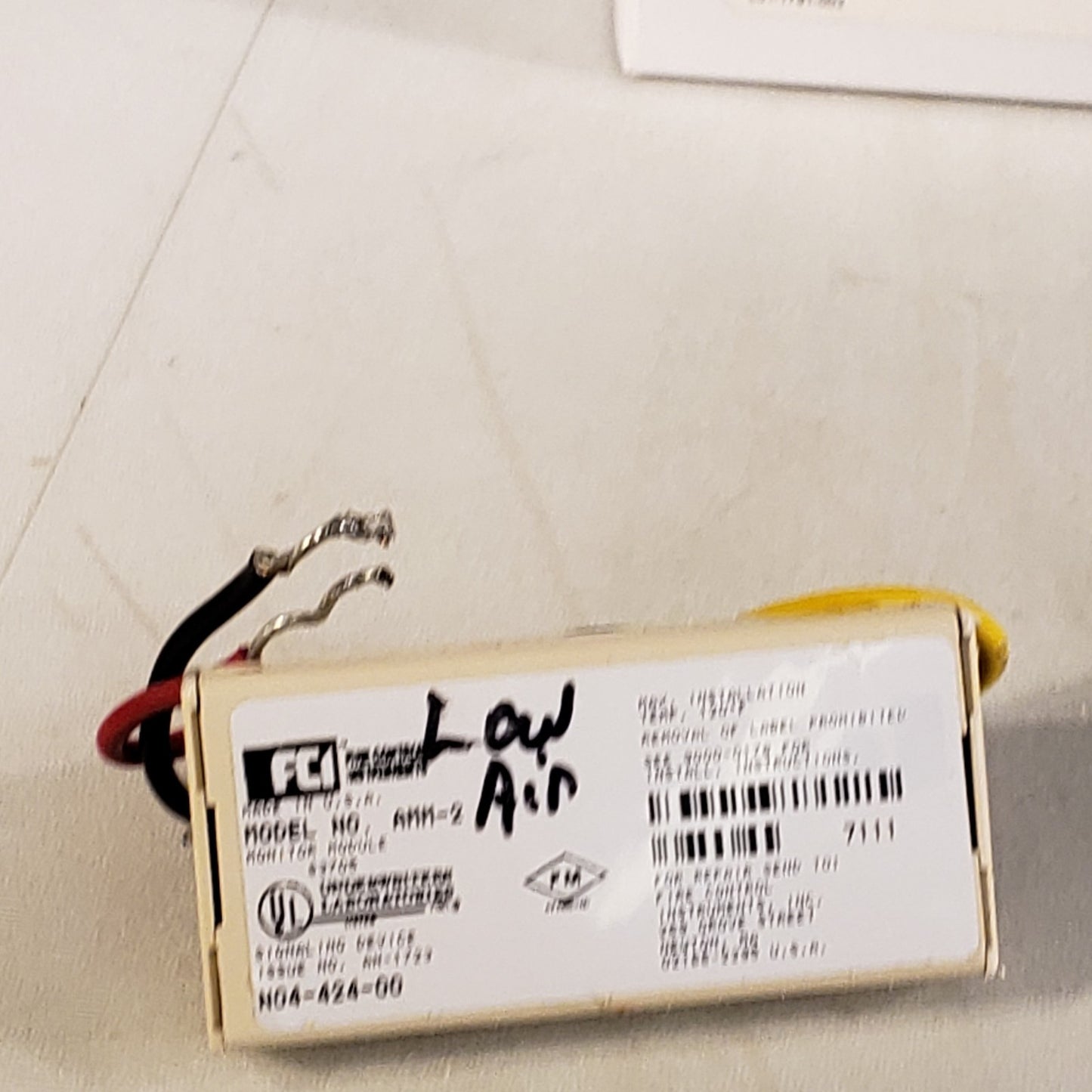 Gamewell-FCI AMM-2 Fire Alarm Monitor Module - White Honeywell 190-00002
