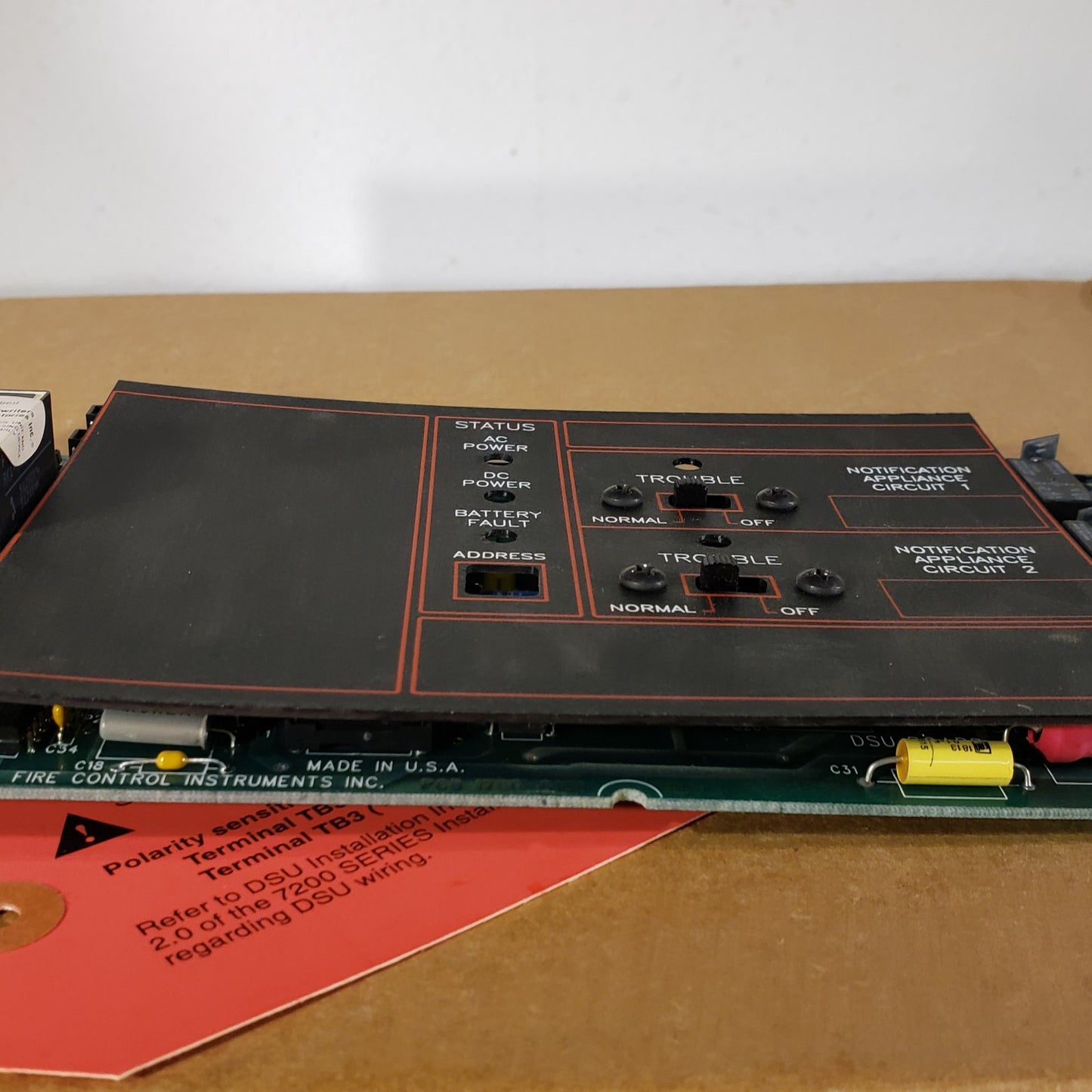 FCI 1120-0476 Rev G 7200 Fire Alarm Control Board Fire Control Instruments