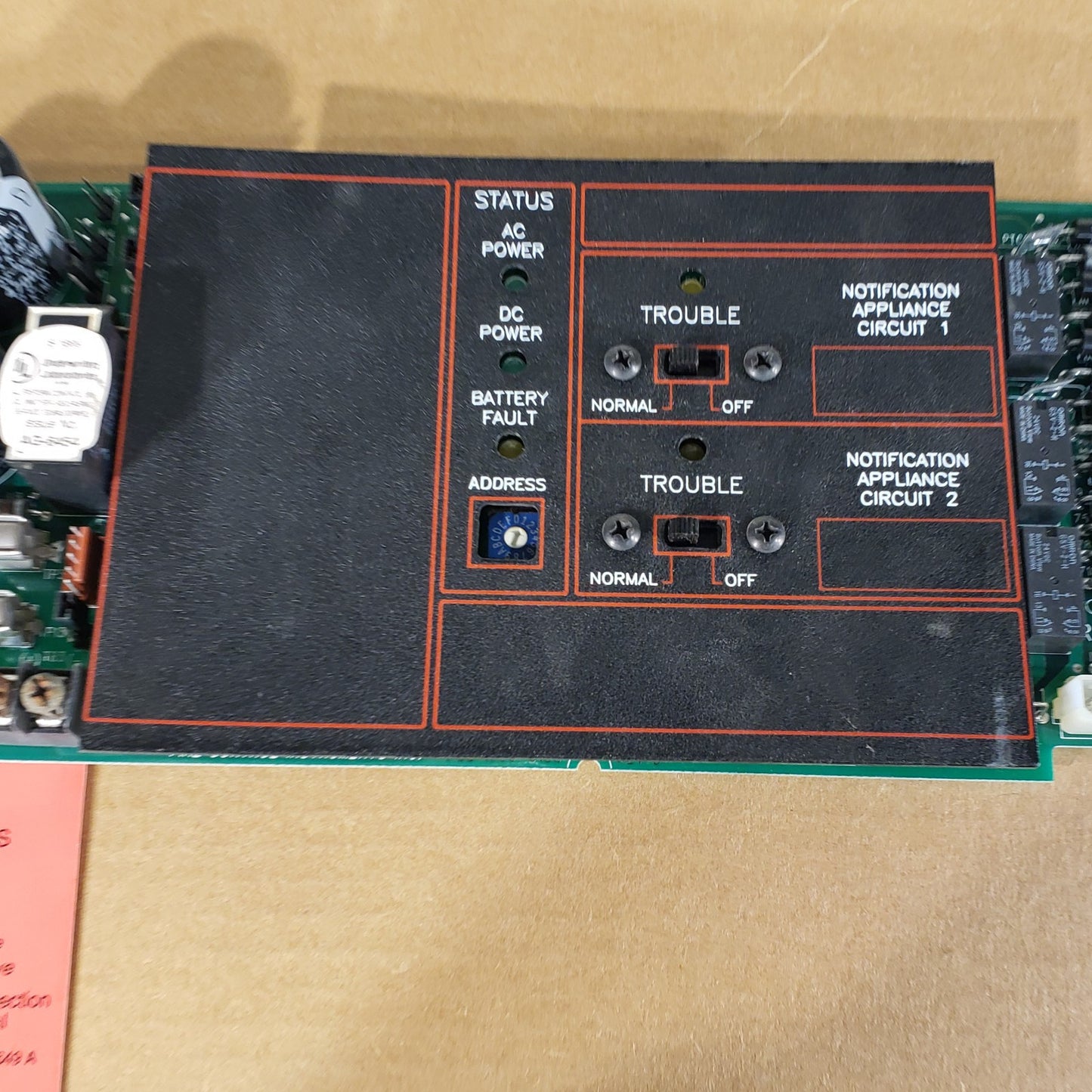 FCI 1120-0476 Rev G 7200 Fire Alarm Control Board Fire Control Instruments