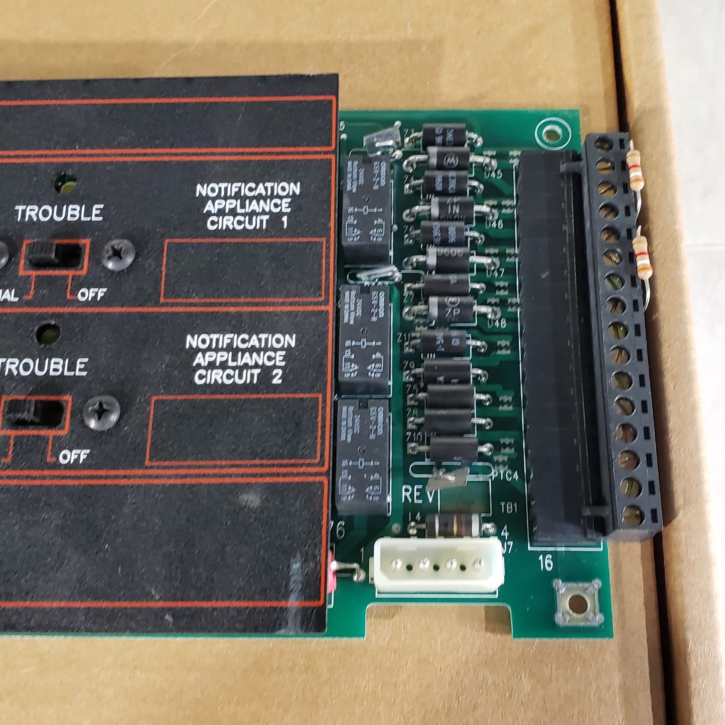 FCI 1120-0476 Rev G 7200 Fire Alarm Control Board Fire Control Instruments