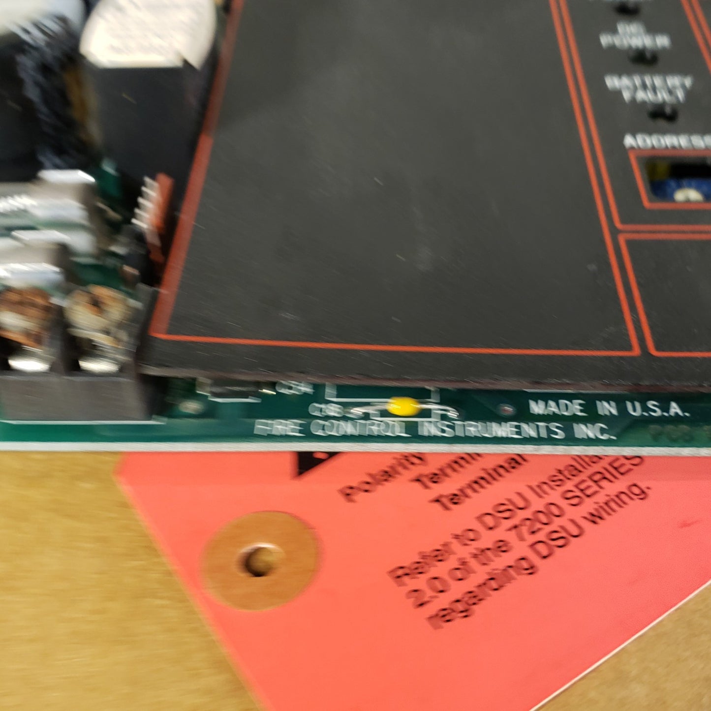 FCI 1120-0476 Rev G 7200 Fire Alarm Control Board Fire Control Instruments