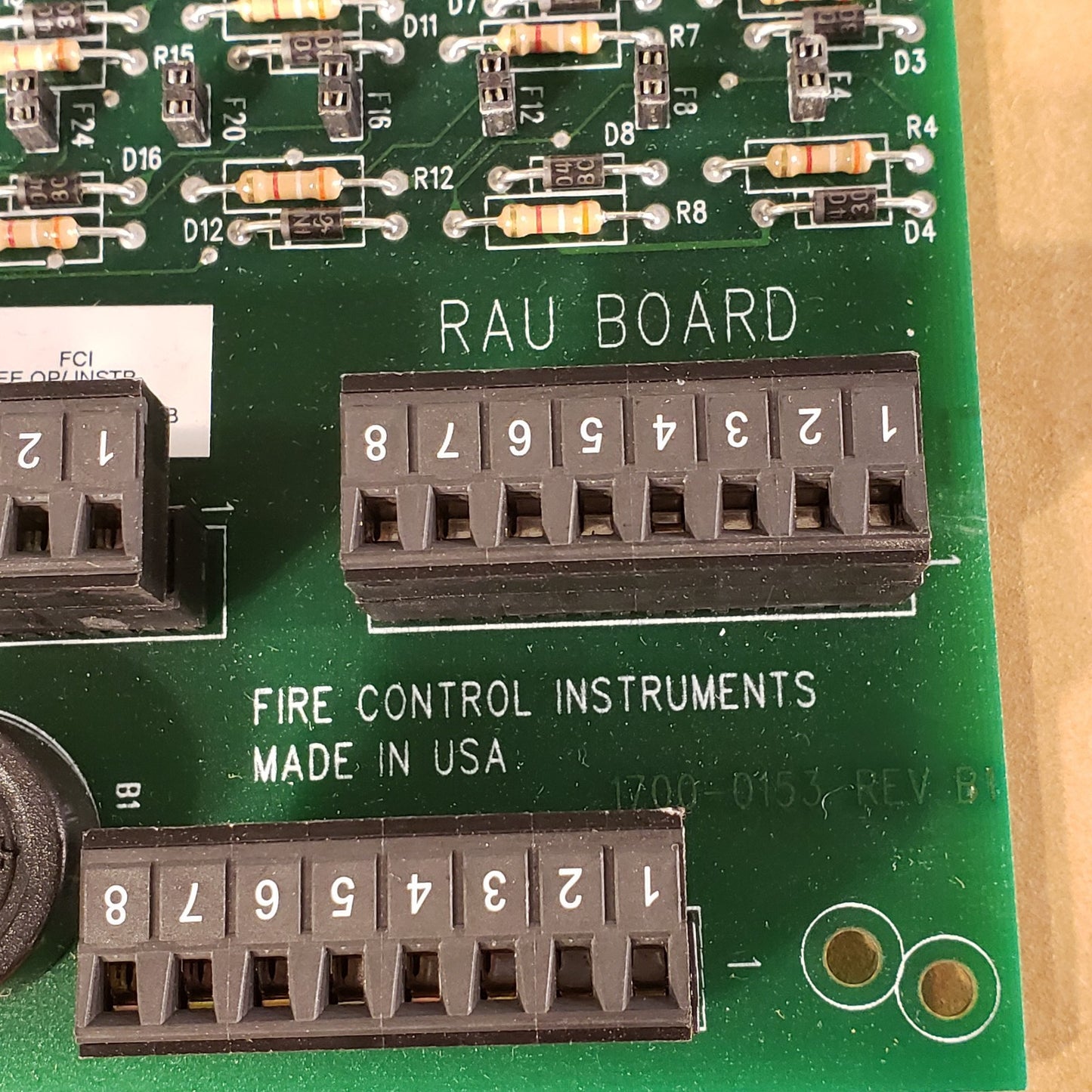 FCI RAU 1120-0479 Rev C 7200 Alarm Control Board Fire Control Instruments