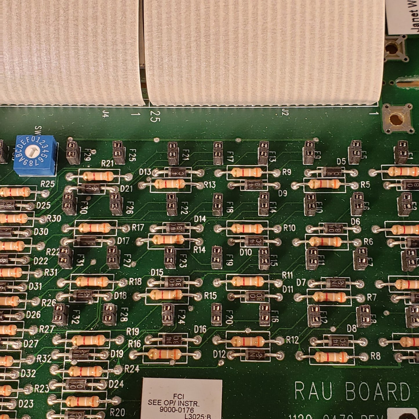 FCI RAU 1120-0479 Rev C 7200 Alarm Control Board Fire Control Instruments