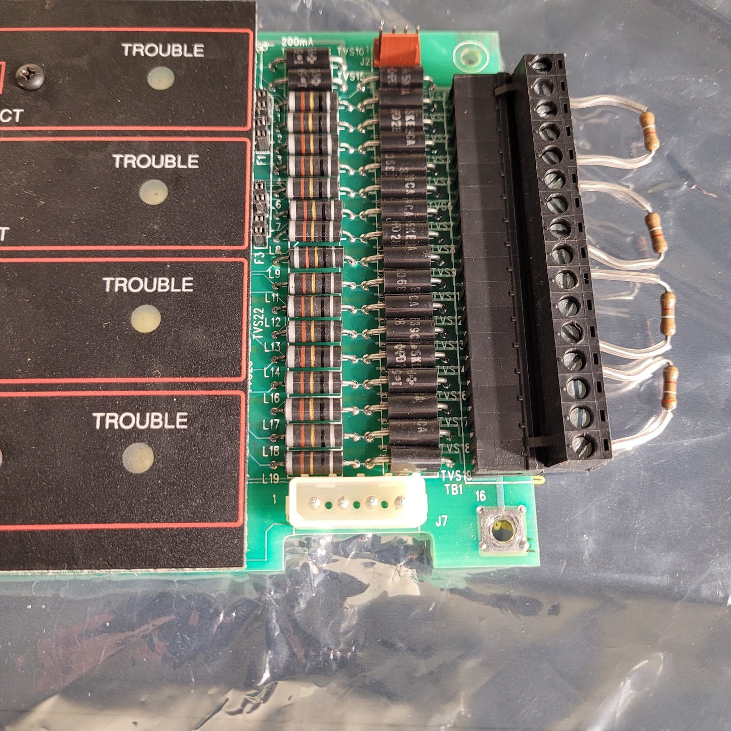 FCI QZU 1120-0470 7200 Fire Alarm Control Board Fire Control Instruments