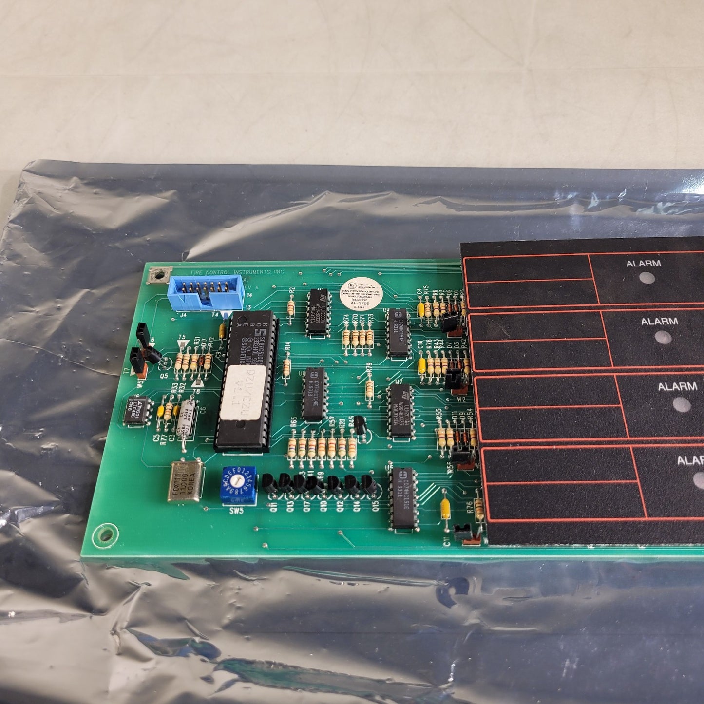 FCI QZU 1120-0470 7200 Fire Alarm Control Board Fire Control Instruments