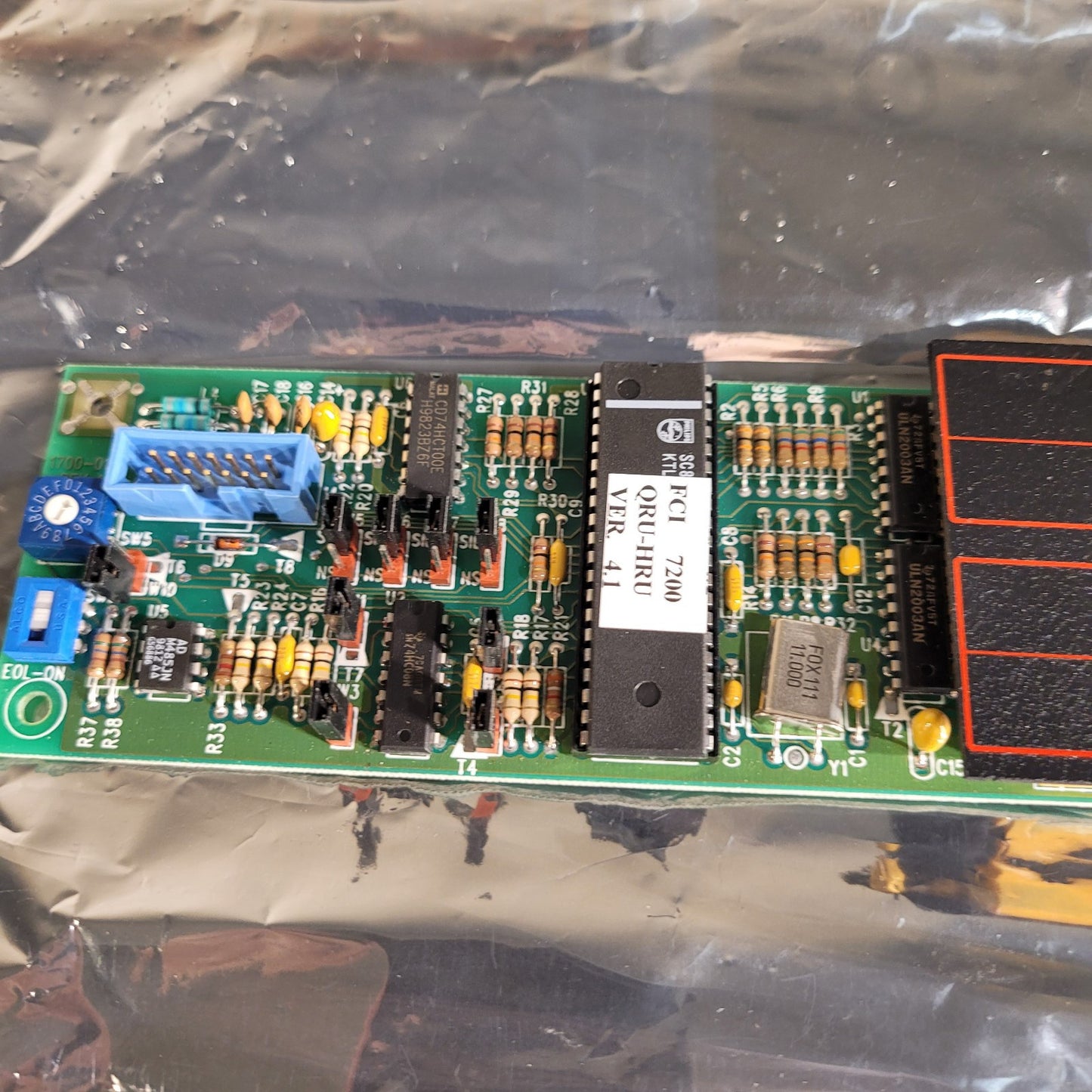 FCI QUR/E 1120-0586 RevA2 7200 Fire Alarm Control Board Fire Control Instruments