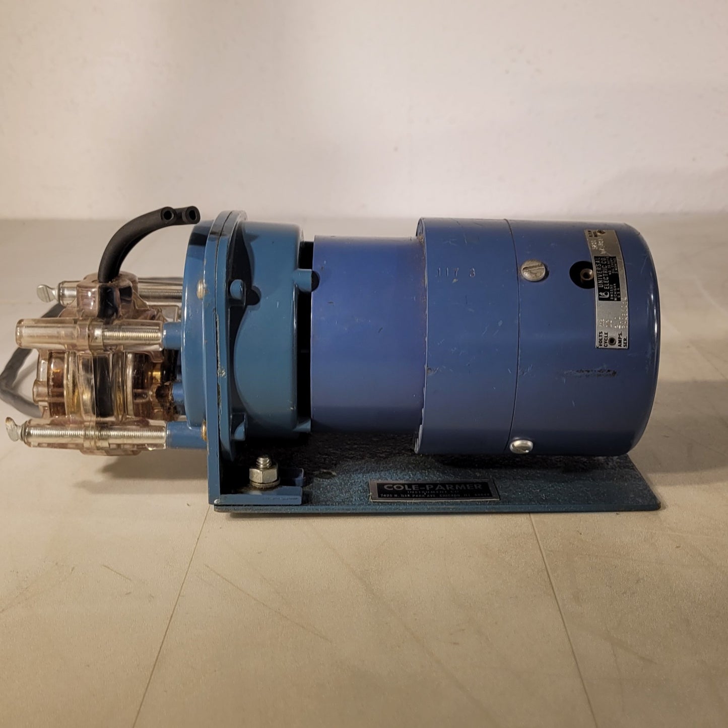 Cole Parmer 7016 Masterflex Motor and Pump Head 3200RPM Universal Electric