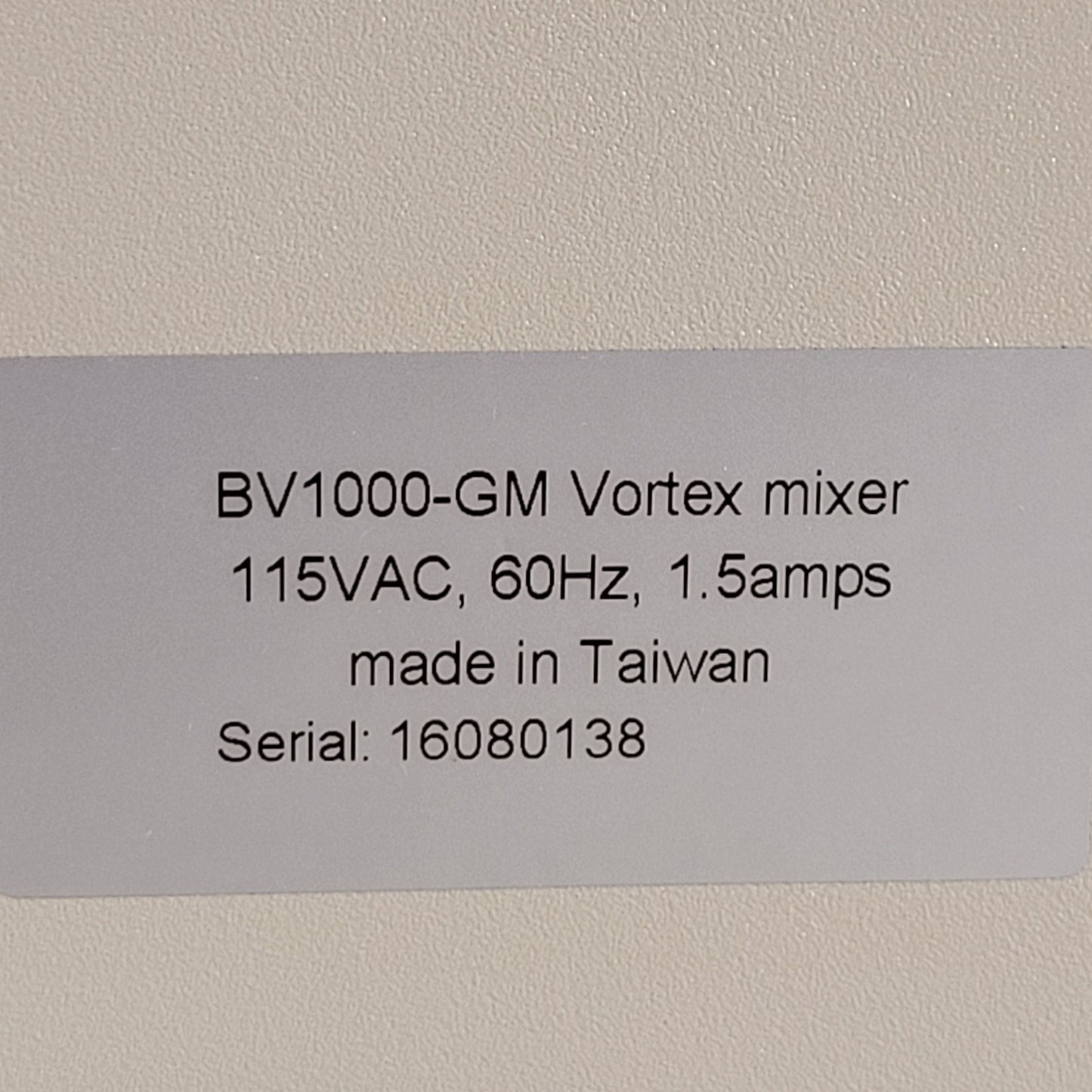 GeneMate BV1000-GM Bio Express Vortex Mixer Adjustable Speed