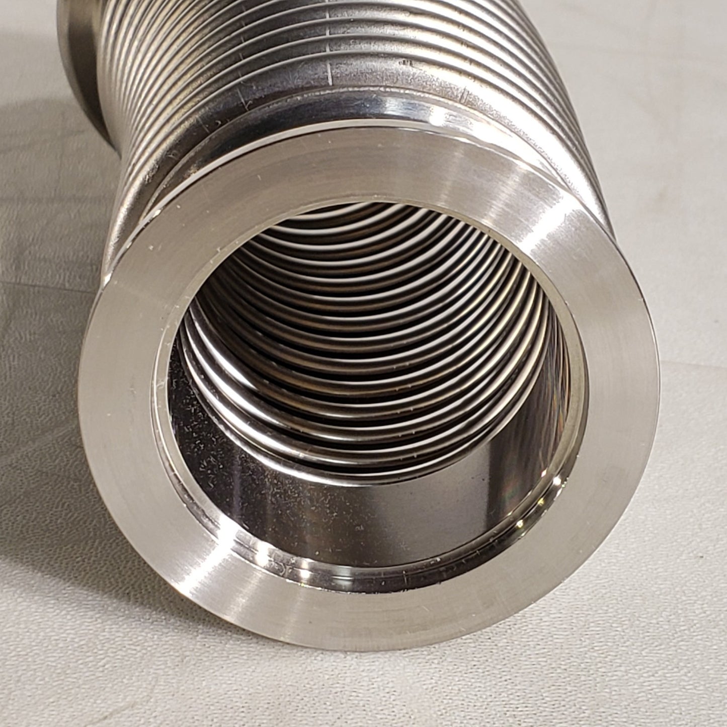 ISO KF40 NW40 Bellows Hose 5in High Vacuum Stainless Steel Fitting Adjustable