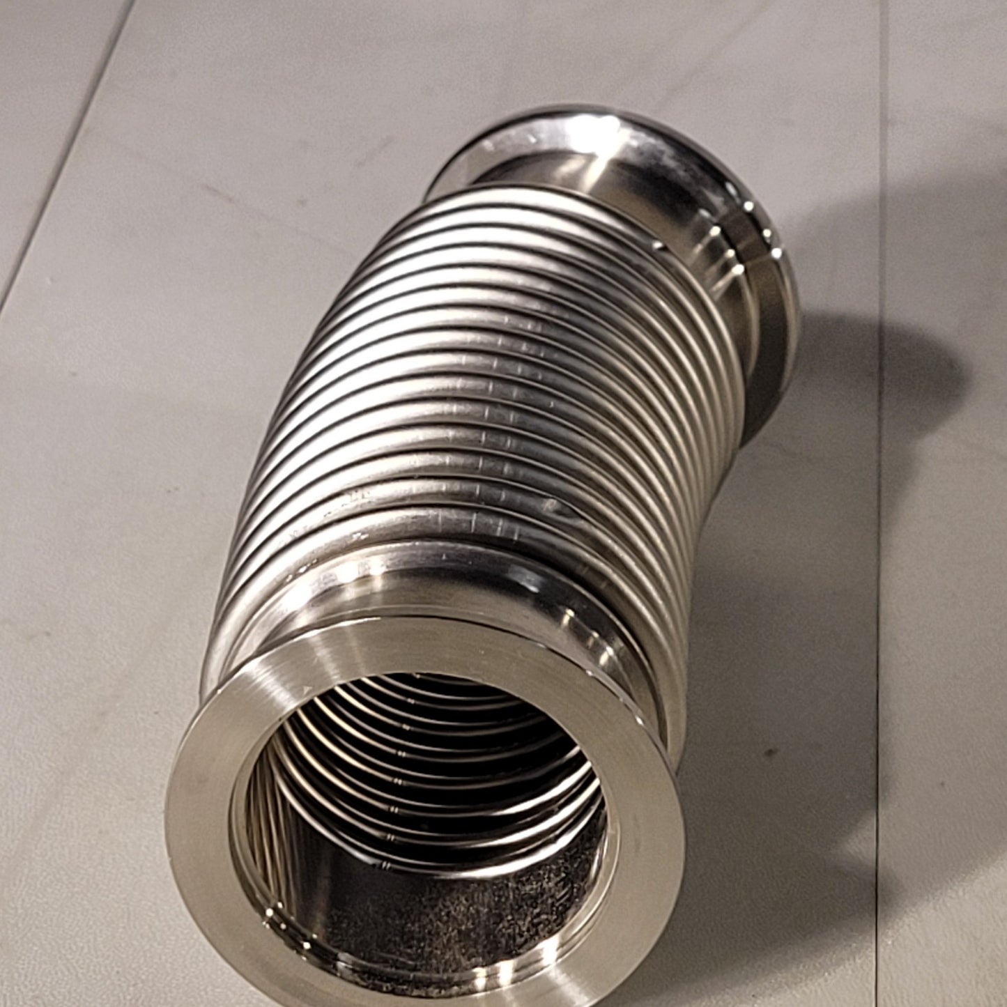 ISO KF40 NW40 Bellows Hose 5in High Vacuum Stainless Steel Fitting Adjustable