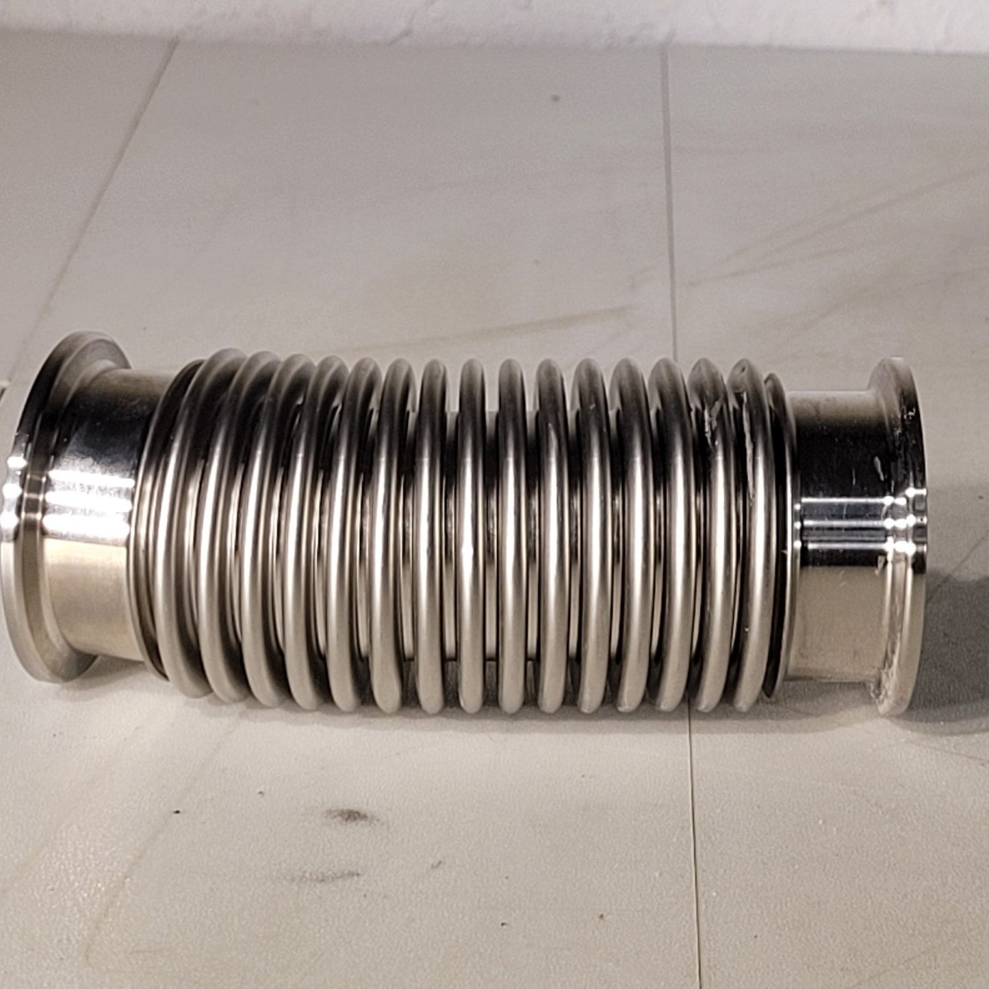 ISO KF40 NW40 Bellows Hose 5in High Vacuum Stainless Steel Fitting Adjustable