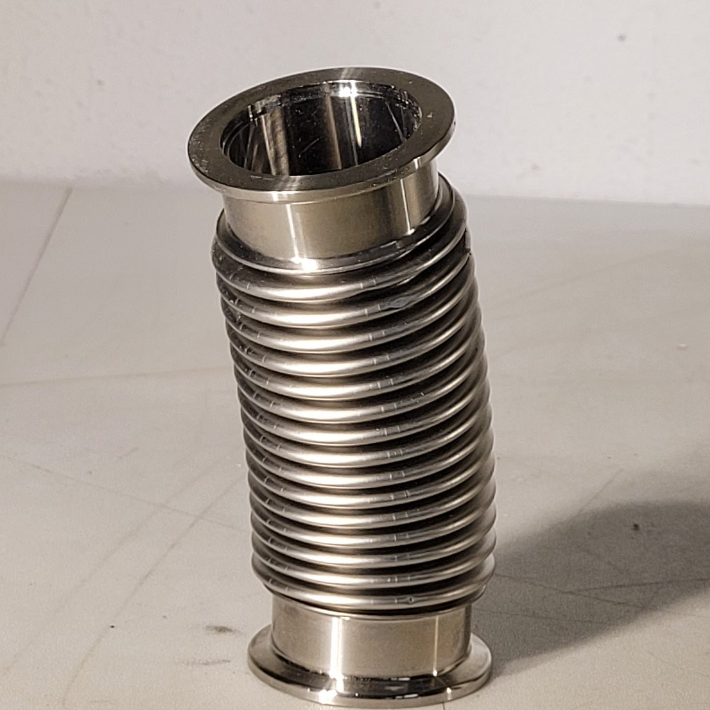 ISO KF40 NW40 Bellows Hose 5in High Vacuum Stainless Steel Fitting Adjustable