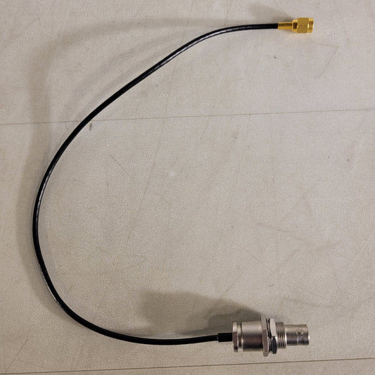 Huber Suhner Male SMA To Female BNC Cable 1ft Mini Jumper Patch Adapter