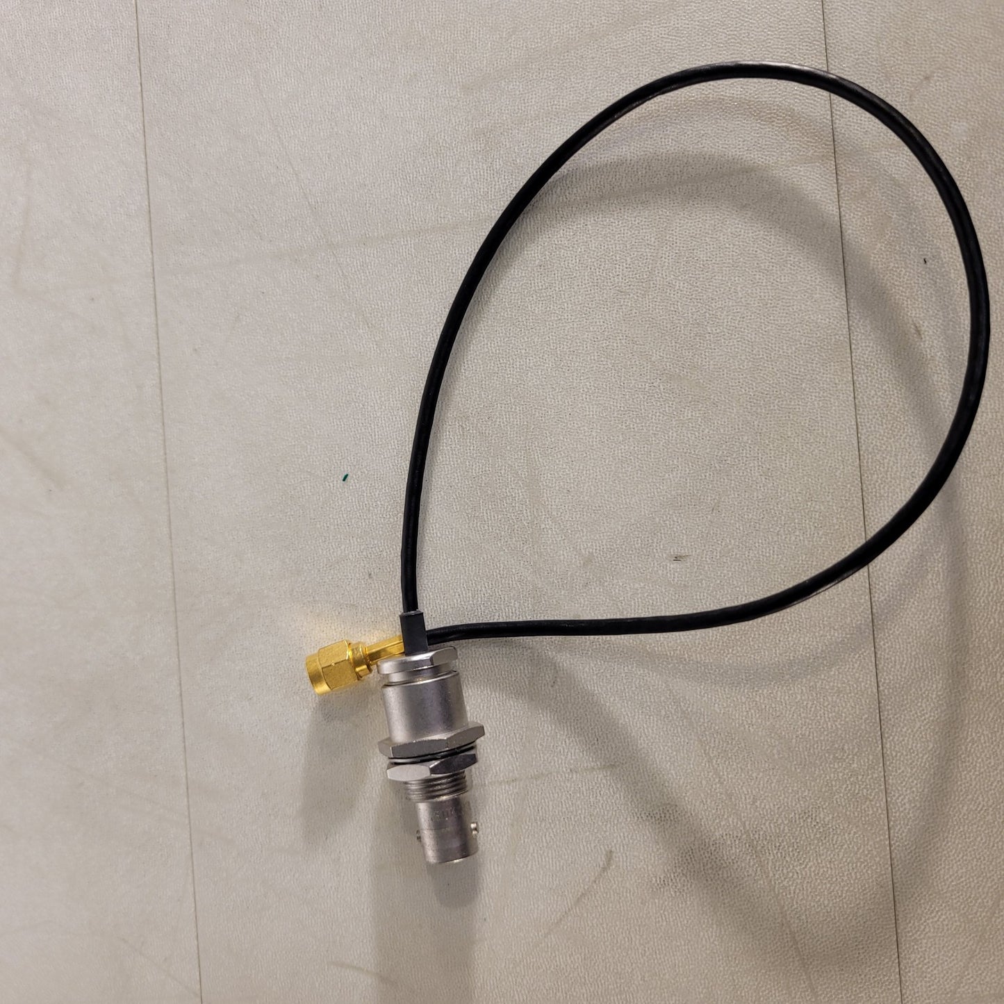 Huber Suhner Male SMA To Female BNC Cable 1ft Mini Jumper Patch Adapter