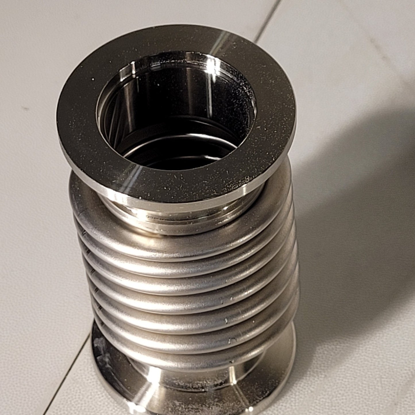 ISO KF25 NW25 Bellows Hose 3in Long High Vacuum Stainless Steel