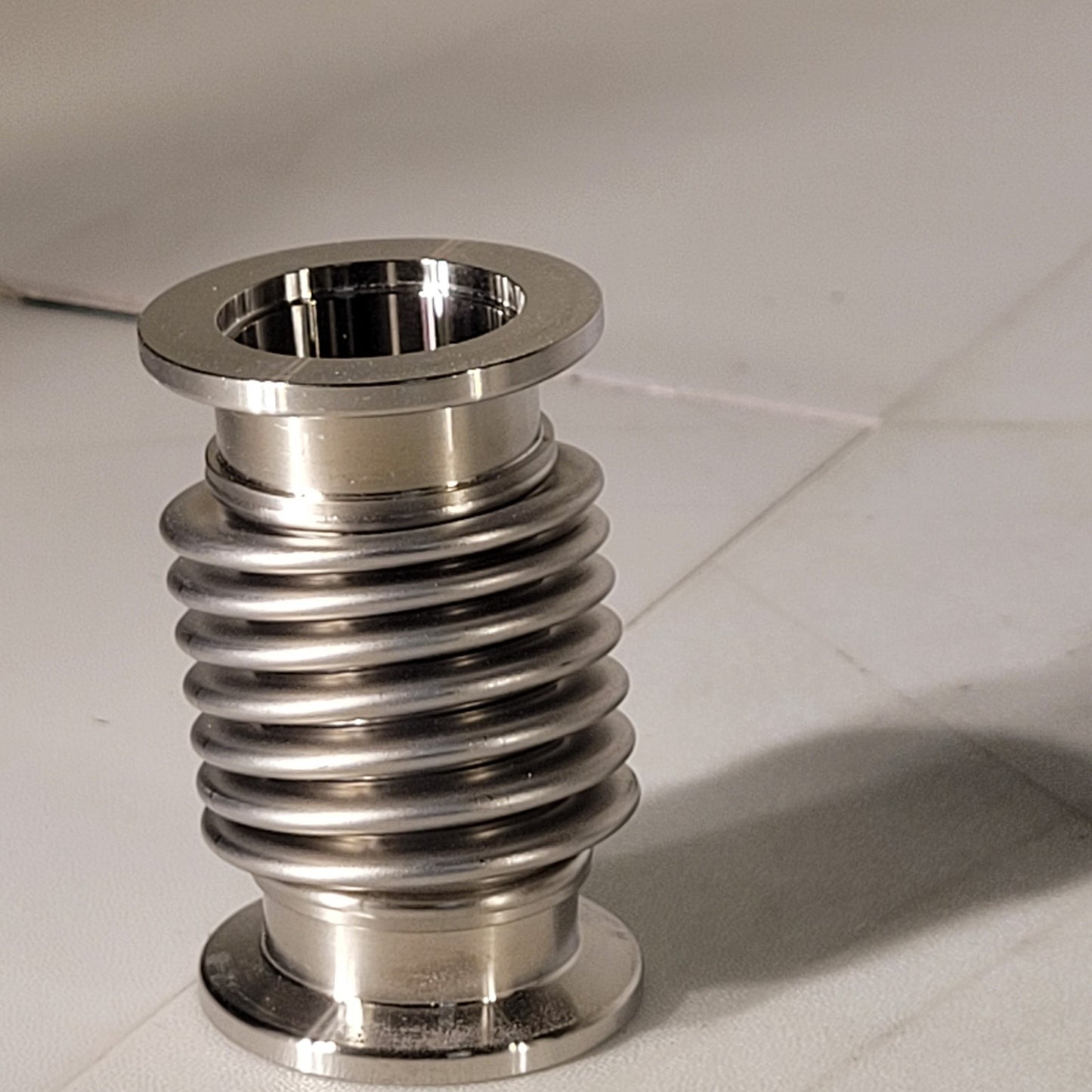 ISO KF25 NW25 Bellows Hose 3in Long High Vacuum Stainless Steel