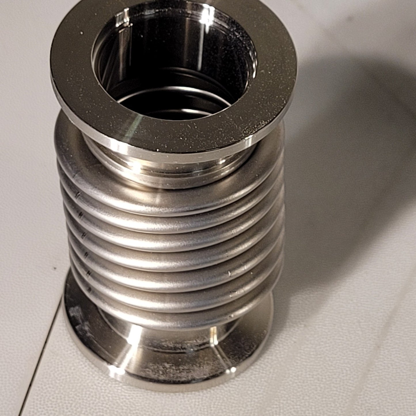 ISO KF25 NW25 Bellows Hose 3in Long High Vacuum Stainless Steel