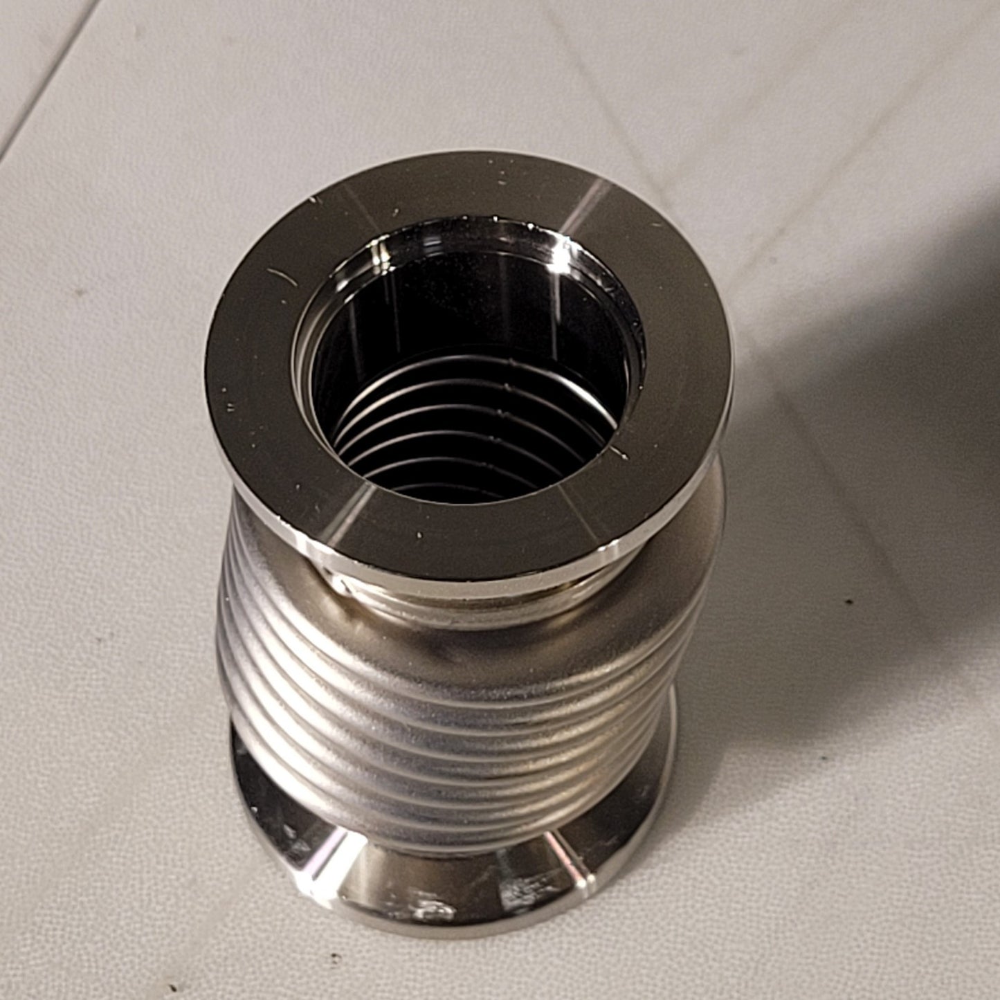 ISO KF25 NW25 Bellows Hose 3in Long High Vacuum Stainless Steel