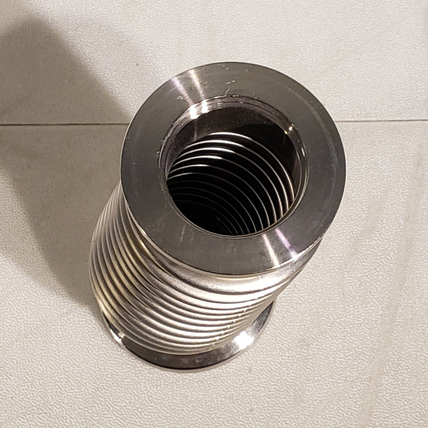 ISO KF25 NW25 Bellows Hose 3 in Long High Vacuum Stainless Steel
