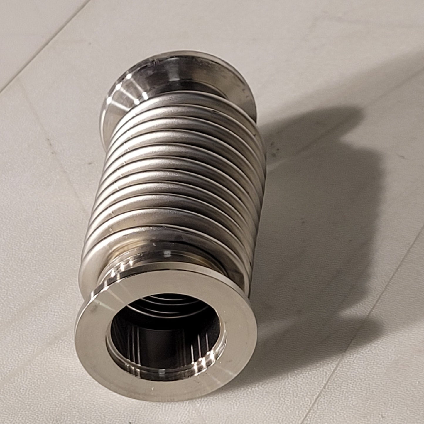 ISO KF25 NW25 Bellows Hose 3 in Long High Vacuum Stainless Steel