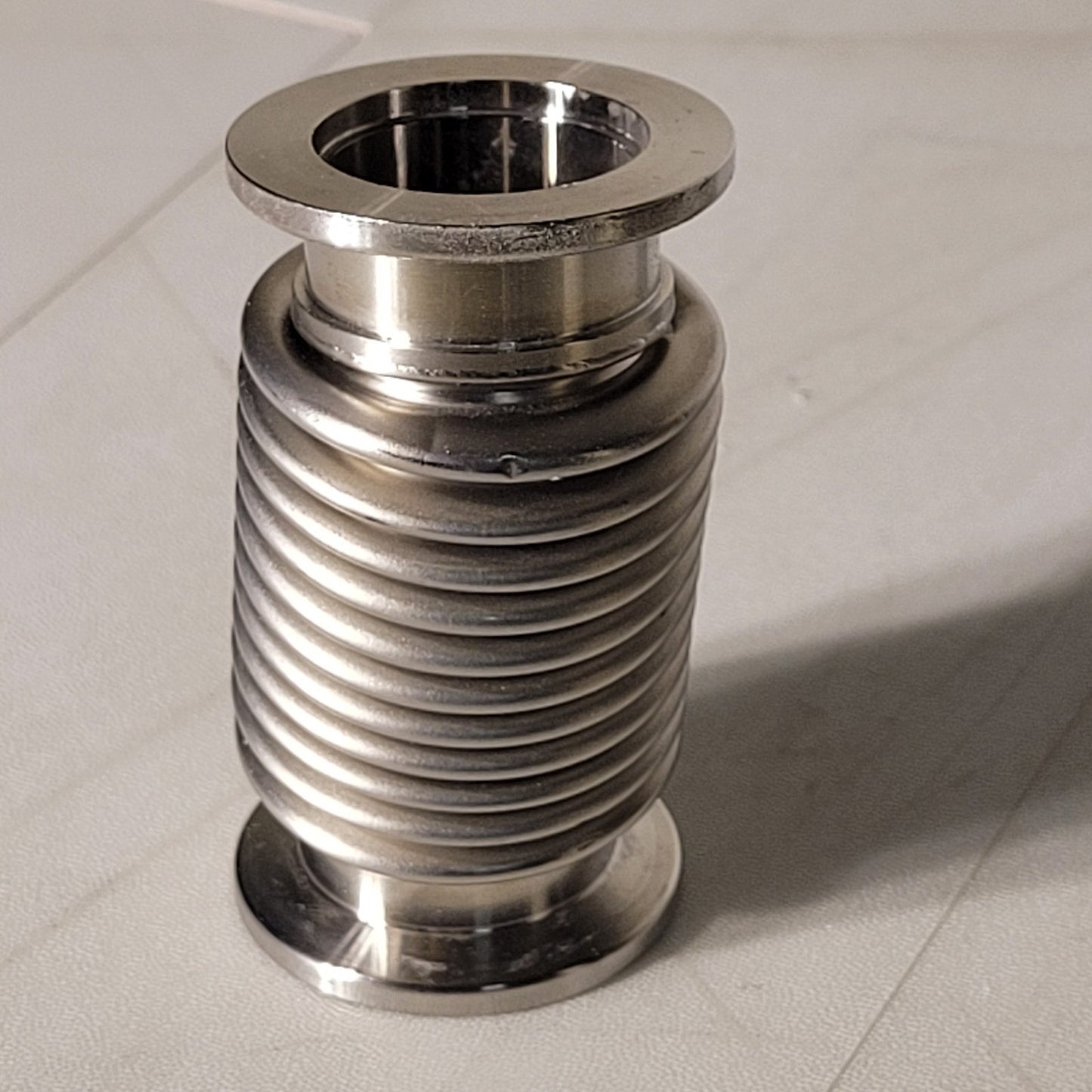 ISO KF25 NW25 Bellows Hose 3 in Long High Vacuum Stainless Steel