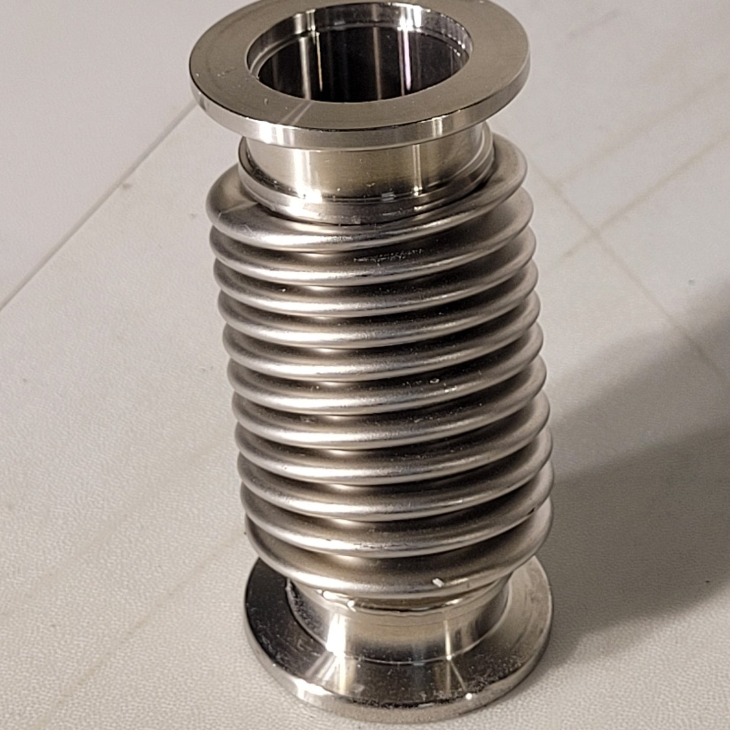 ISO KF25 NW25 Bellows Hose 3 in Long High Vacuum Stainless Steel