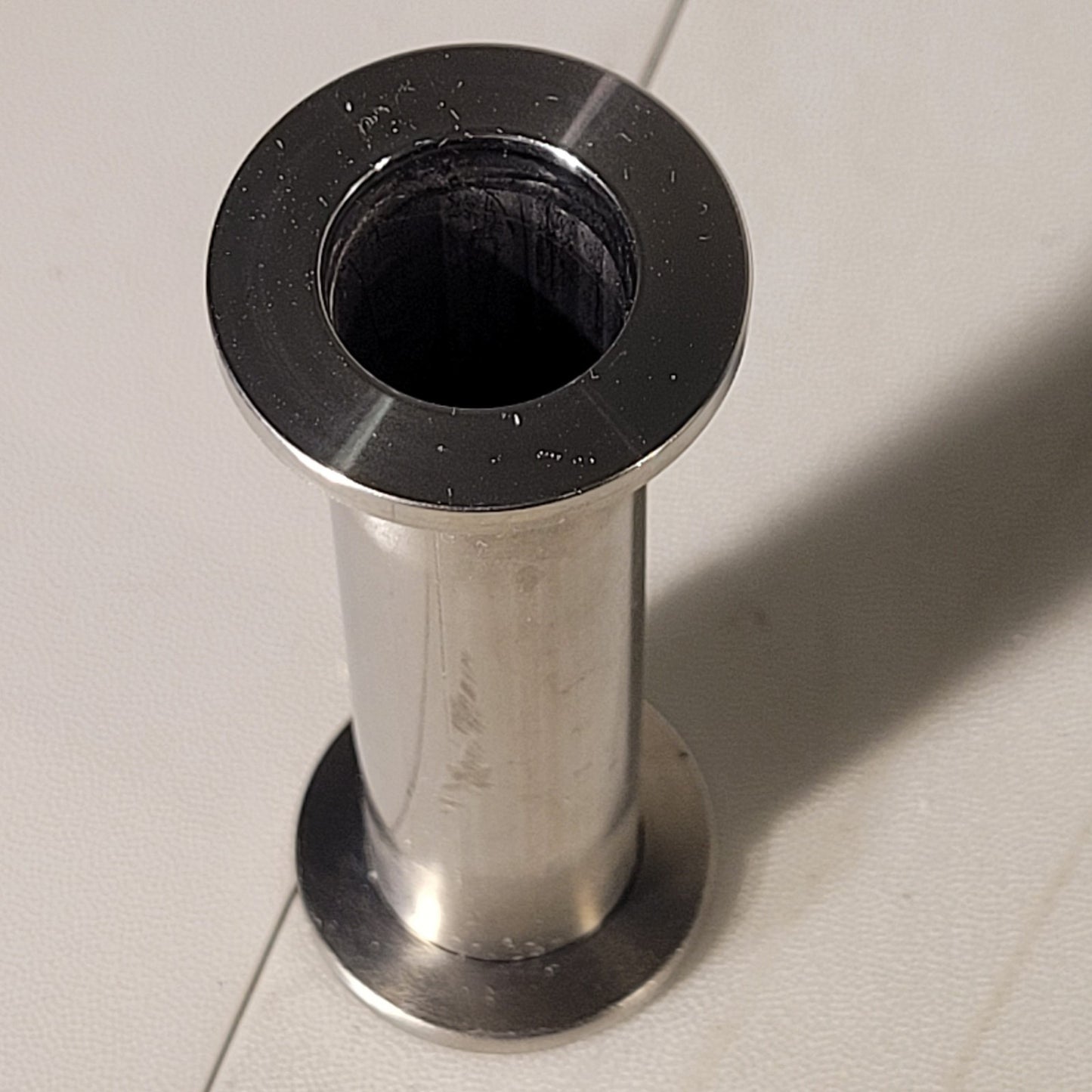 ISO KF16 NW16 QF16 Full Nipple High Vacuum Adapter 8mm 3.2" Long Stainless Steel