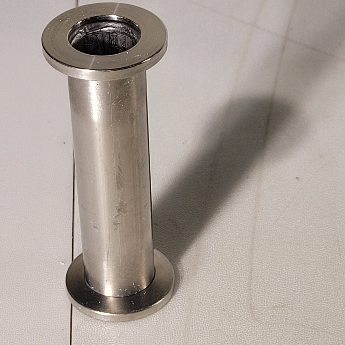 ISO KF16 NW16 QF16 Full Nipple High Vacuum Adapter 8mm 3.2" Long Stainless Steel