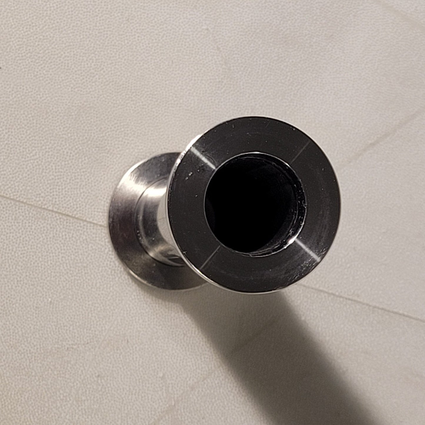 ISO KF16 NW16 QF16 Full Nipple High Vacuum Adapter 8mm 3.2" Long Stainless Steel