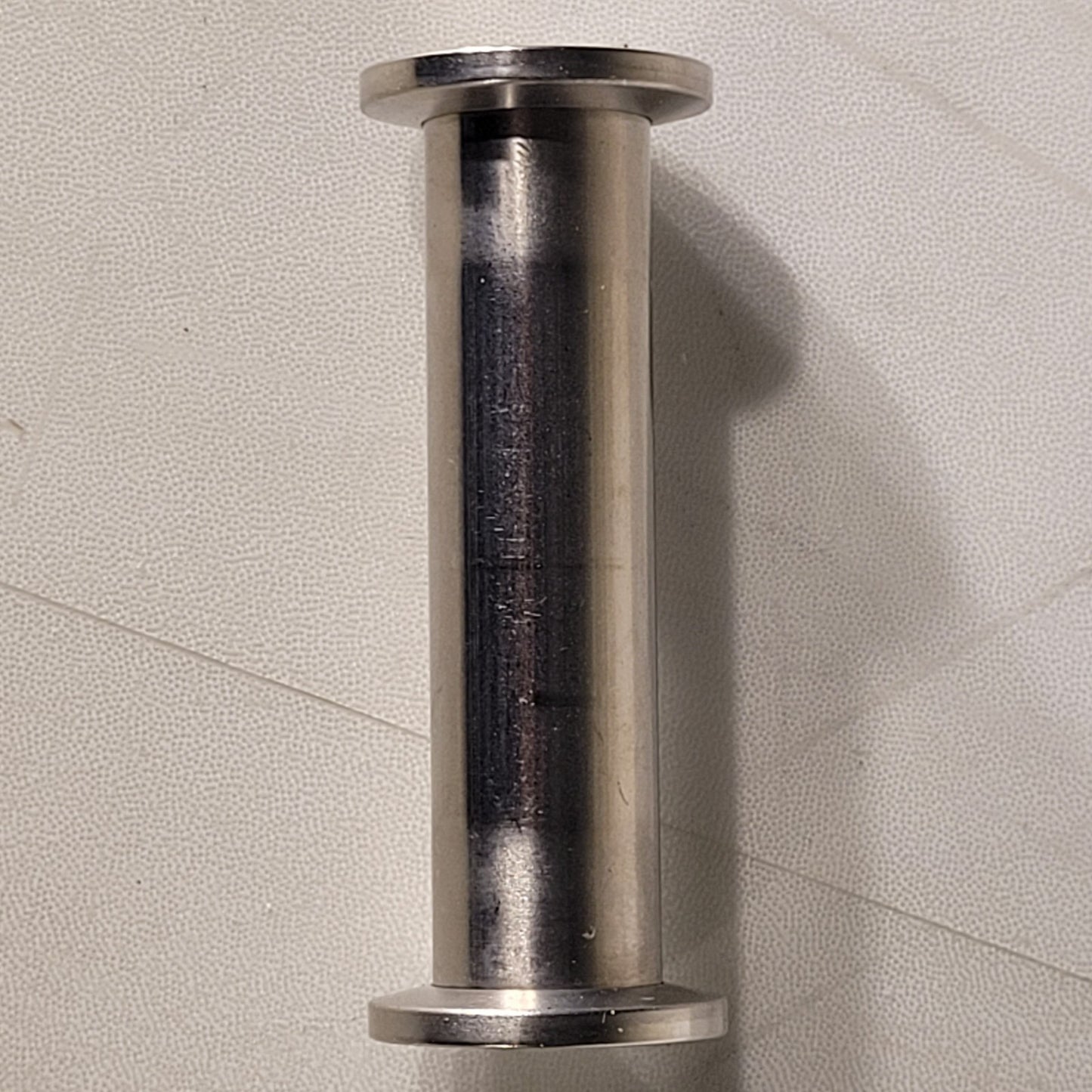 ISO KF16 NW16 QF16 Full Nipple High Vacuum Adapter 8mm 3.2" Long Stainless Steel