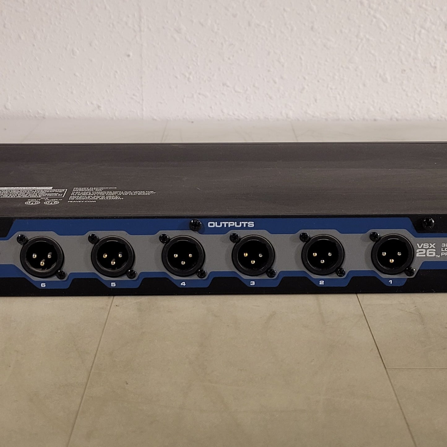 Peavey VSX 26 32-Bit Digital Loudspeaker Processor Management System 6 Outputs