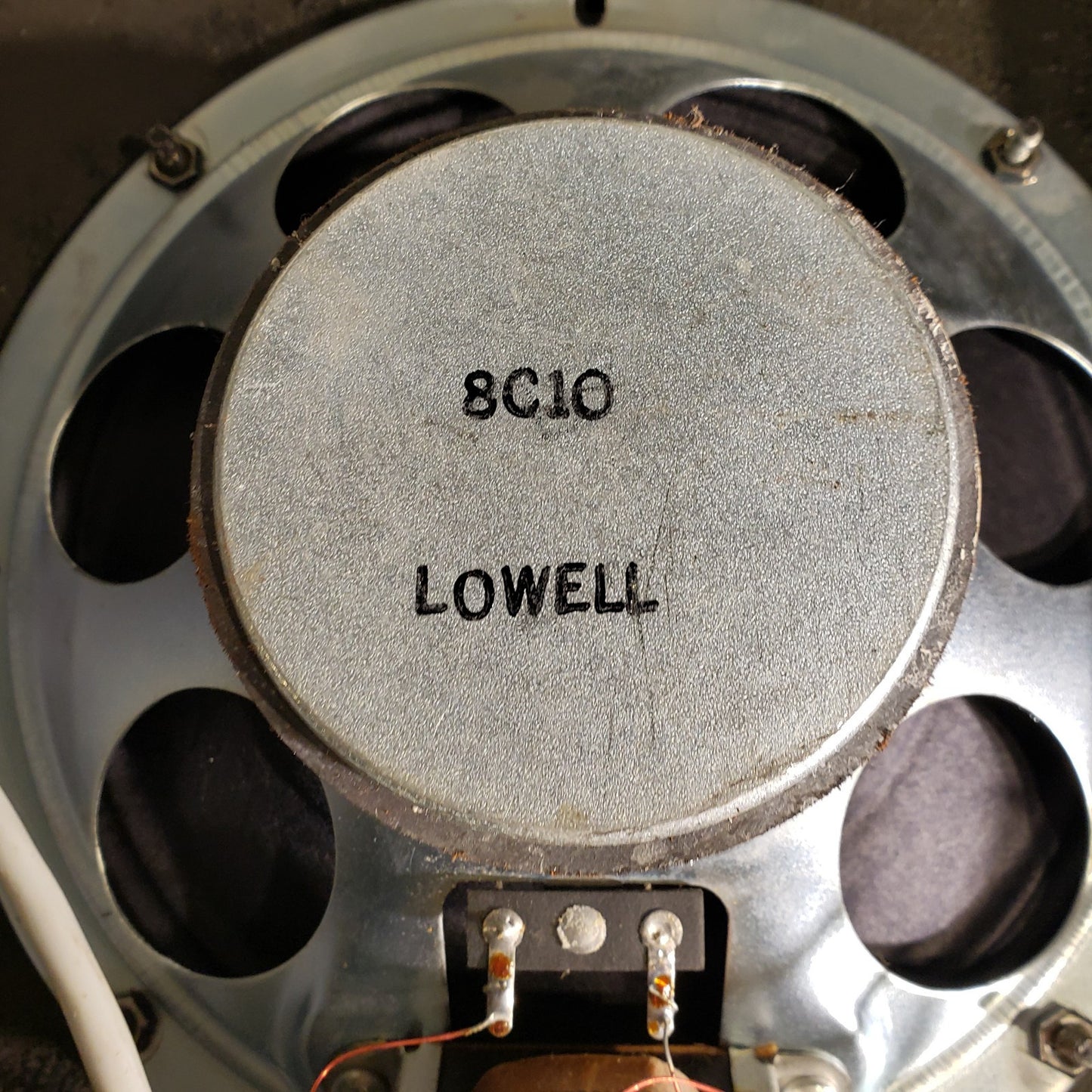 Lowell 8C10 8" Speaker With Cover And Push Button Black