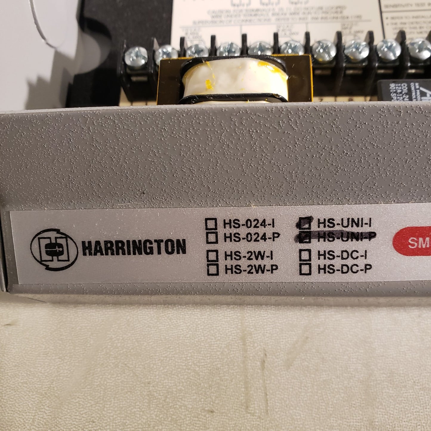 Harrington HS-UNI-I Duct Smoke Detector With Case Potter