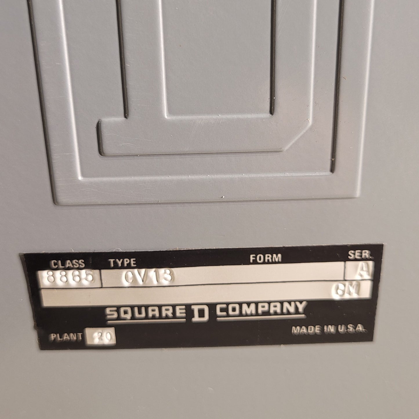 Square D CV13 Class 8865 Converter Unit 72517 Series A Grey Electrical Box