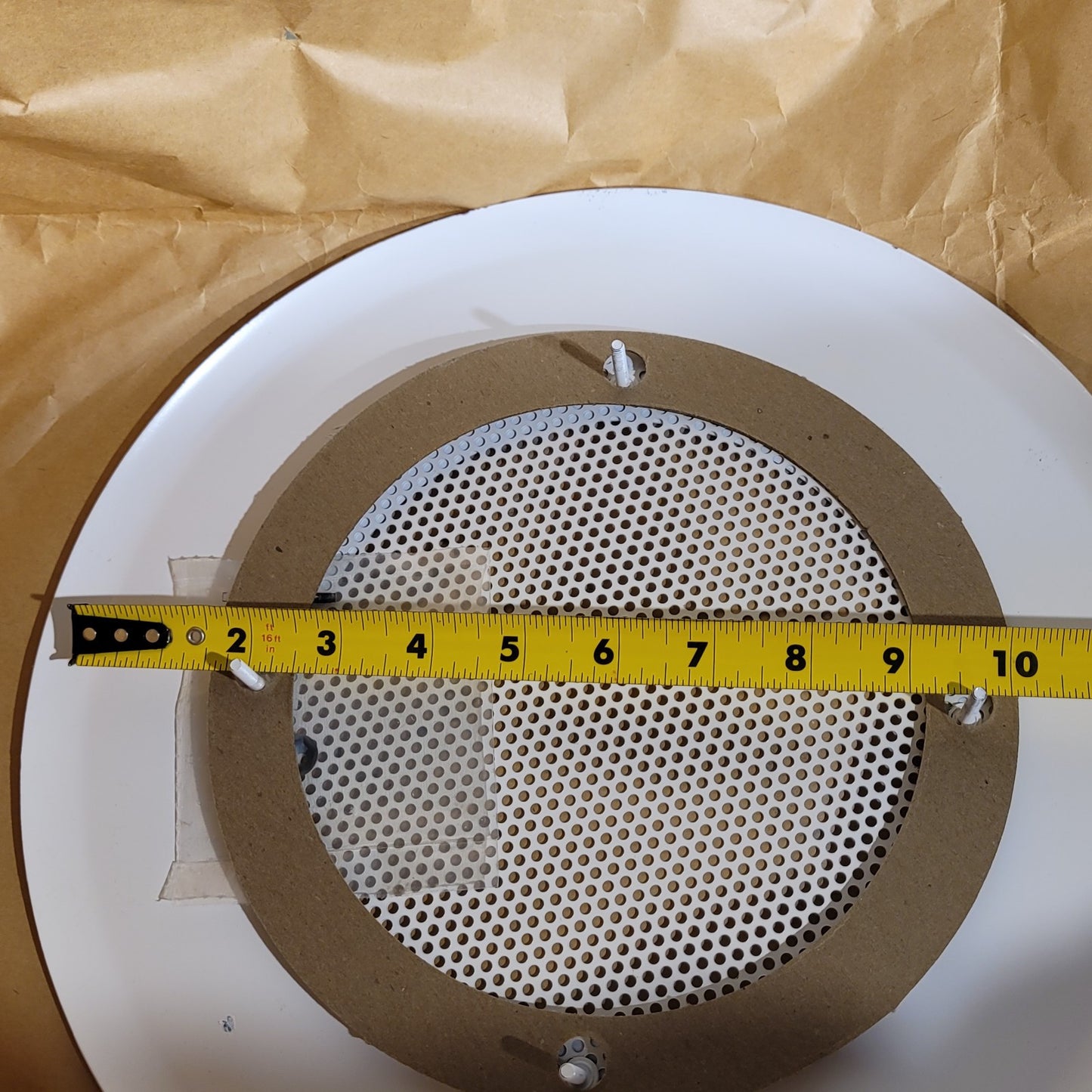 Soundolier T610-8W White Speaker Grills For 8" Speaker