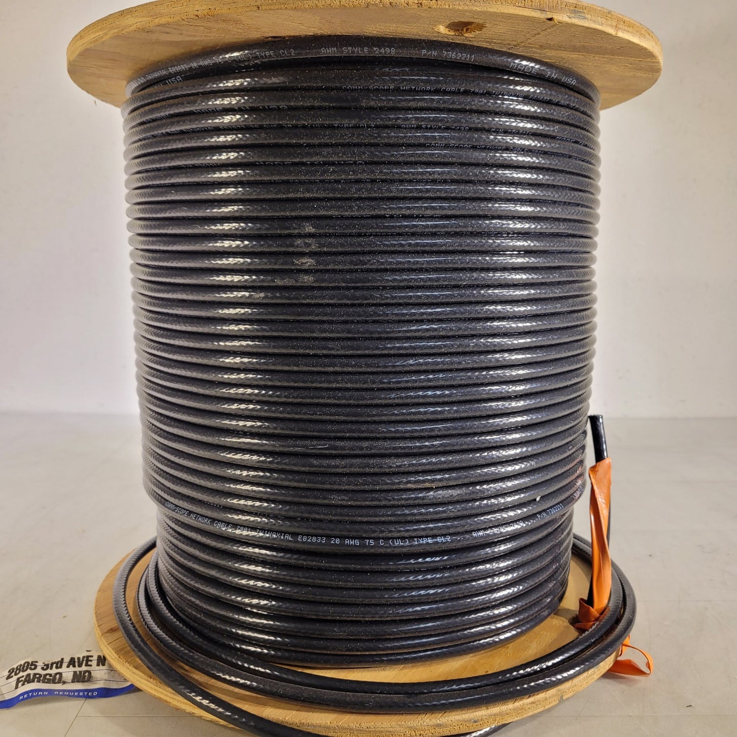 PRICE PER FOOT - Commscope 7901 Twinaxial 20AWG CL2 AWM2498 Wire Twinax