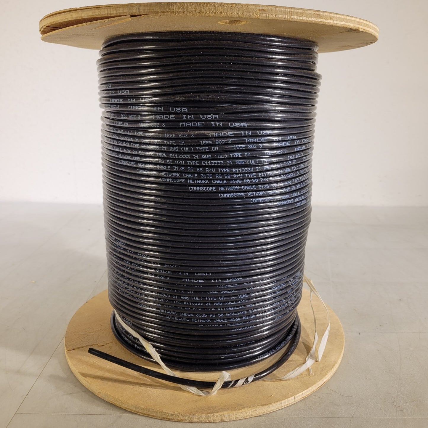 PRICE PER FOOT - Commscope 3135 RG58 21AWG CM Copper Wire Coax Coaxial Shielded