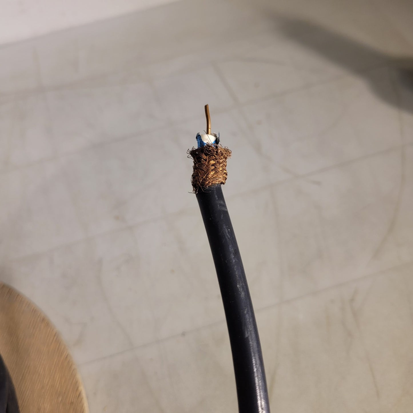 PRICE PER FOOT - West Penn 811 14AWG Solid Bare Copper RG11/U Bare Copper Braid